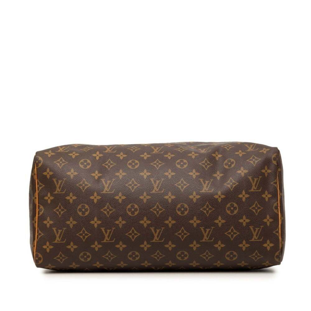 LOUIS VUITTON Brown Monogram Leather Speedy 40 Boston Bag - Picture 3 of 6